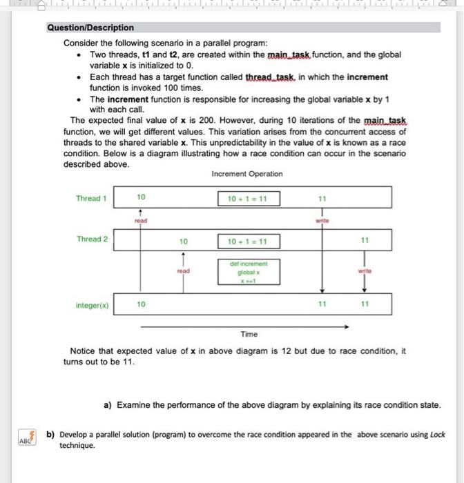 Solved Question/Description Consider the following scenario | Chegg.com
