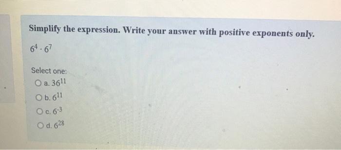 Solved Simplify the expression. Write your answer with | Chegg.com