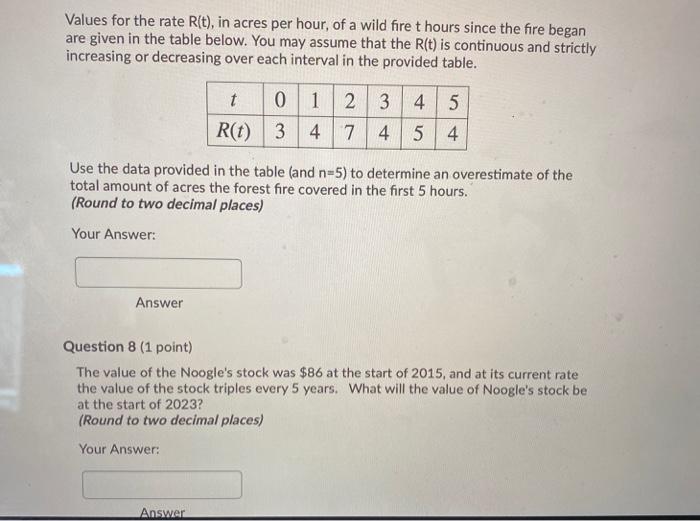 Solved use the data provided in the table (and n=5) to | Chegg.com