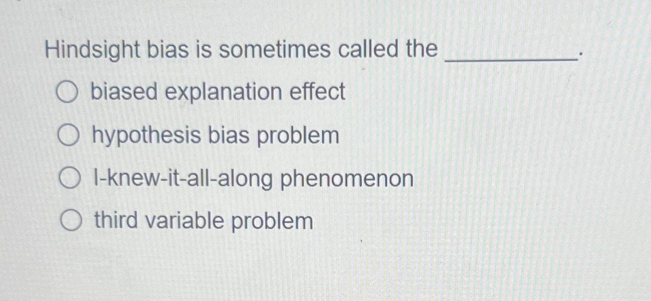 bias towards hypothesis