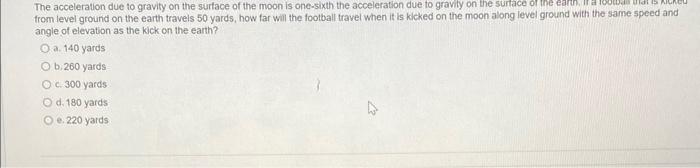 Solved The acceleration due to gravity on the surface of the | Chegg.com