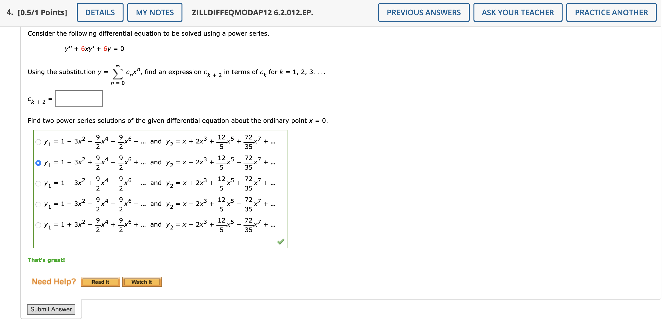 Solved Consider the following differential equation to be | Chegg.com