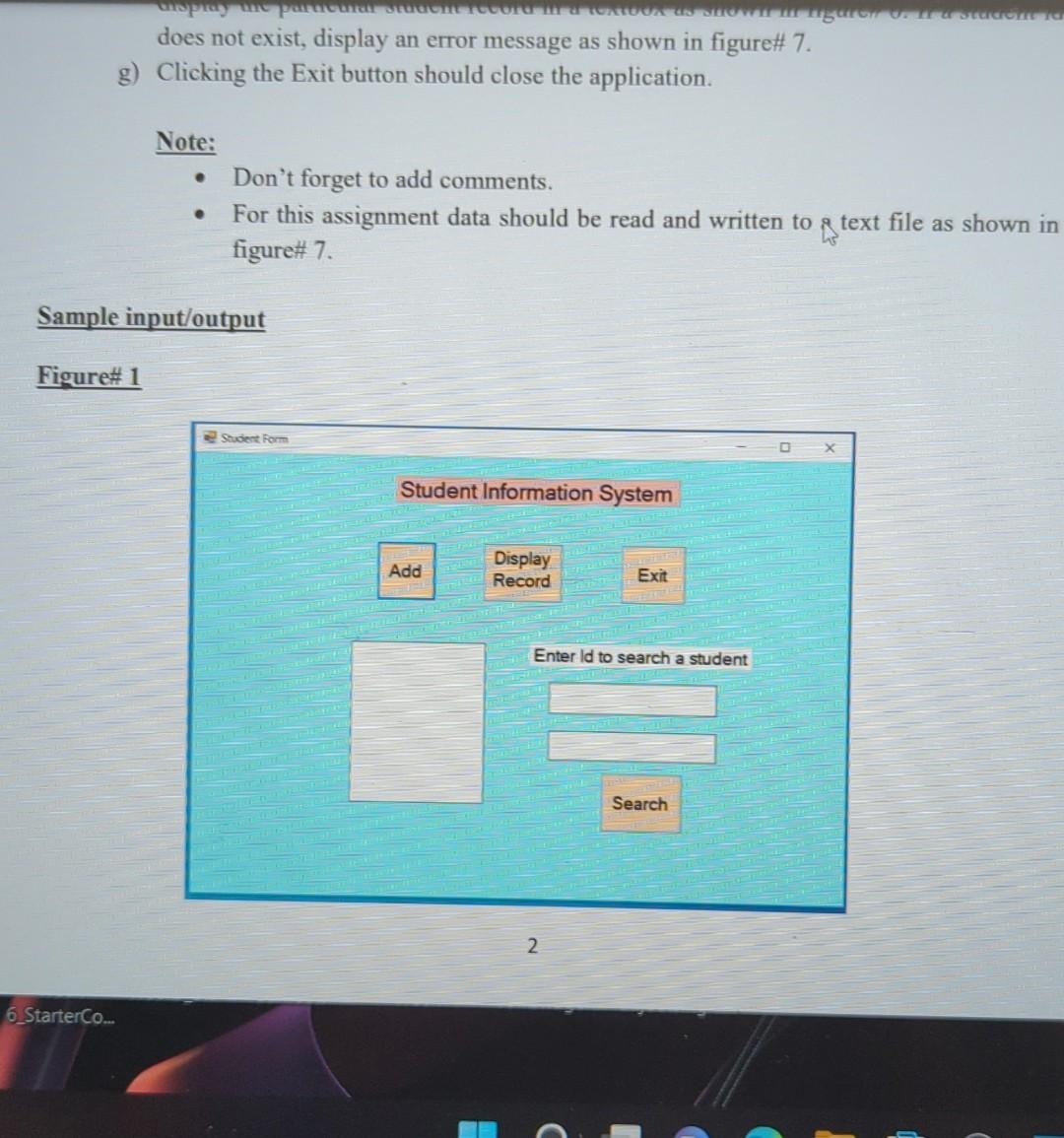 Solved a) Create an application named | Chegg.com