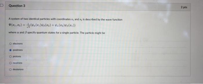 Solved A system of two identical particles with coordinates | Chegg.com