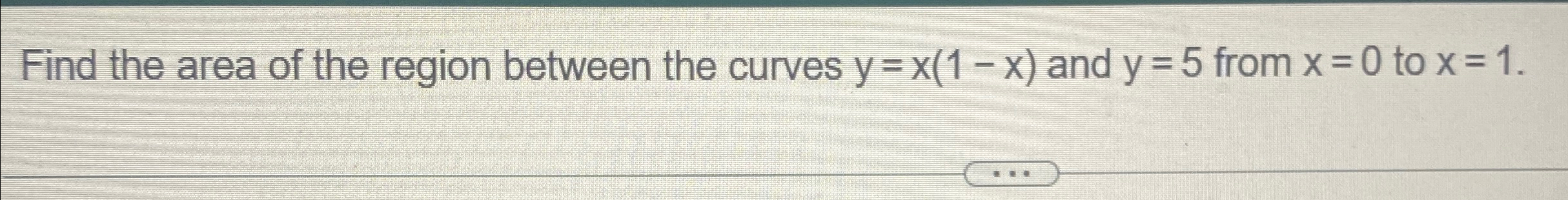 Solved Find the area of the region between the curves | Chegg.com