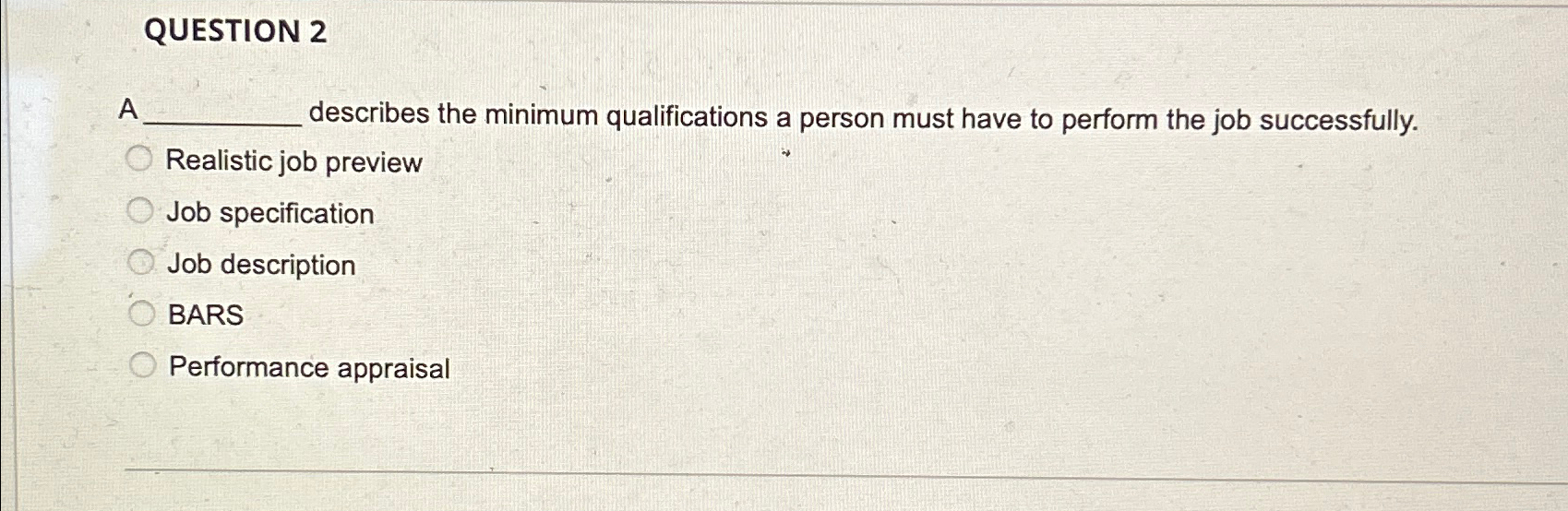 Solved QUESTION 2A describes the minimum qualifications a | Chegg.com