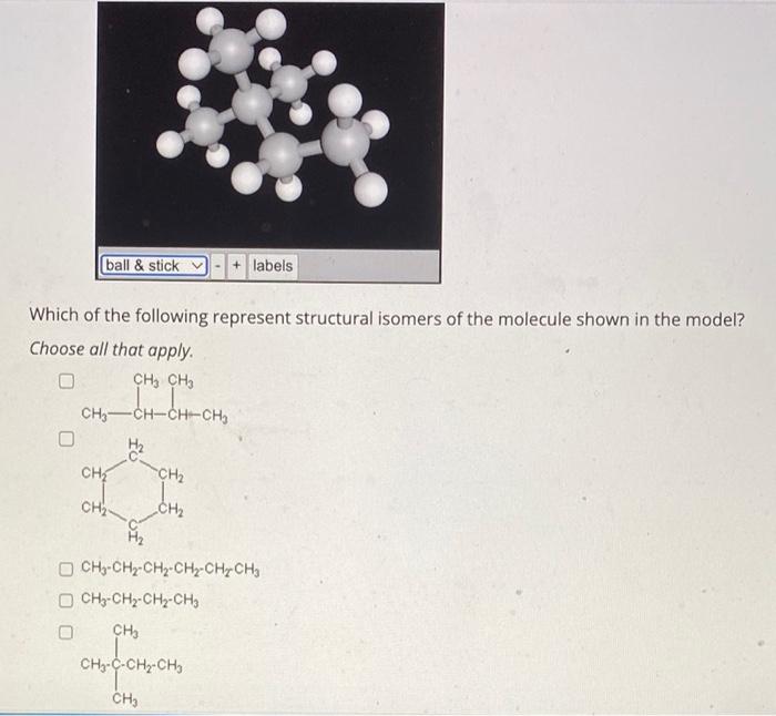 Solved Which Of The Following Represent Structural Isomers | Chegg.com