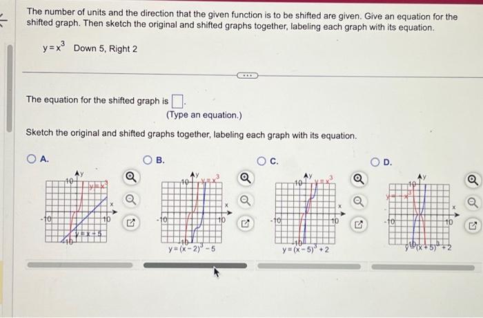 Solved The number of units and the direction that the given | Chegg.com