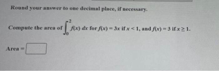 Solved Round your answer to one decimal place, if necessary. | Chegg.com
