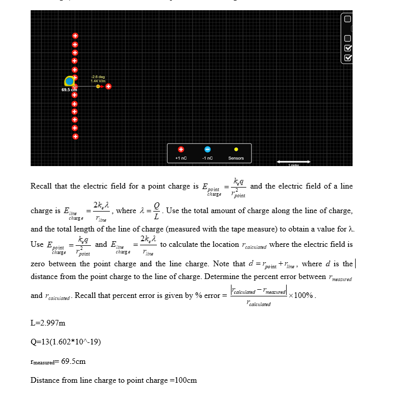 Solved Recall that the electric field for a point charge is | Chegg.com