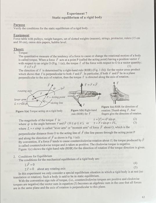 1-0-experiment-7-static-equilibrium-of-a-rigid-body-chegg