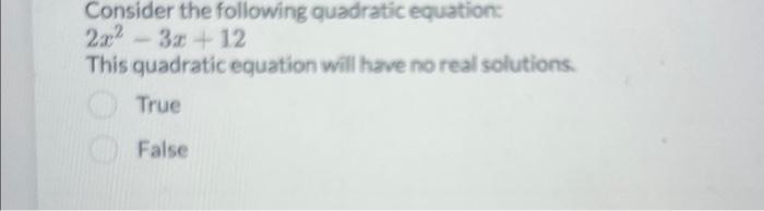 x2 3x 12 0 quadratic equation