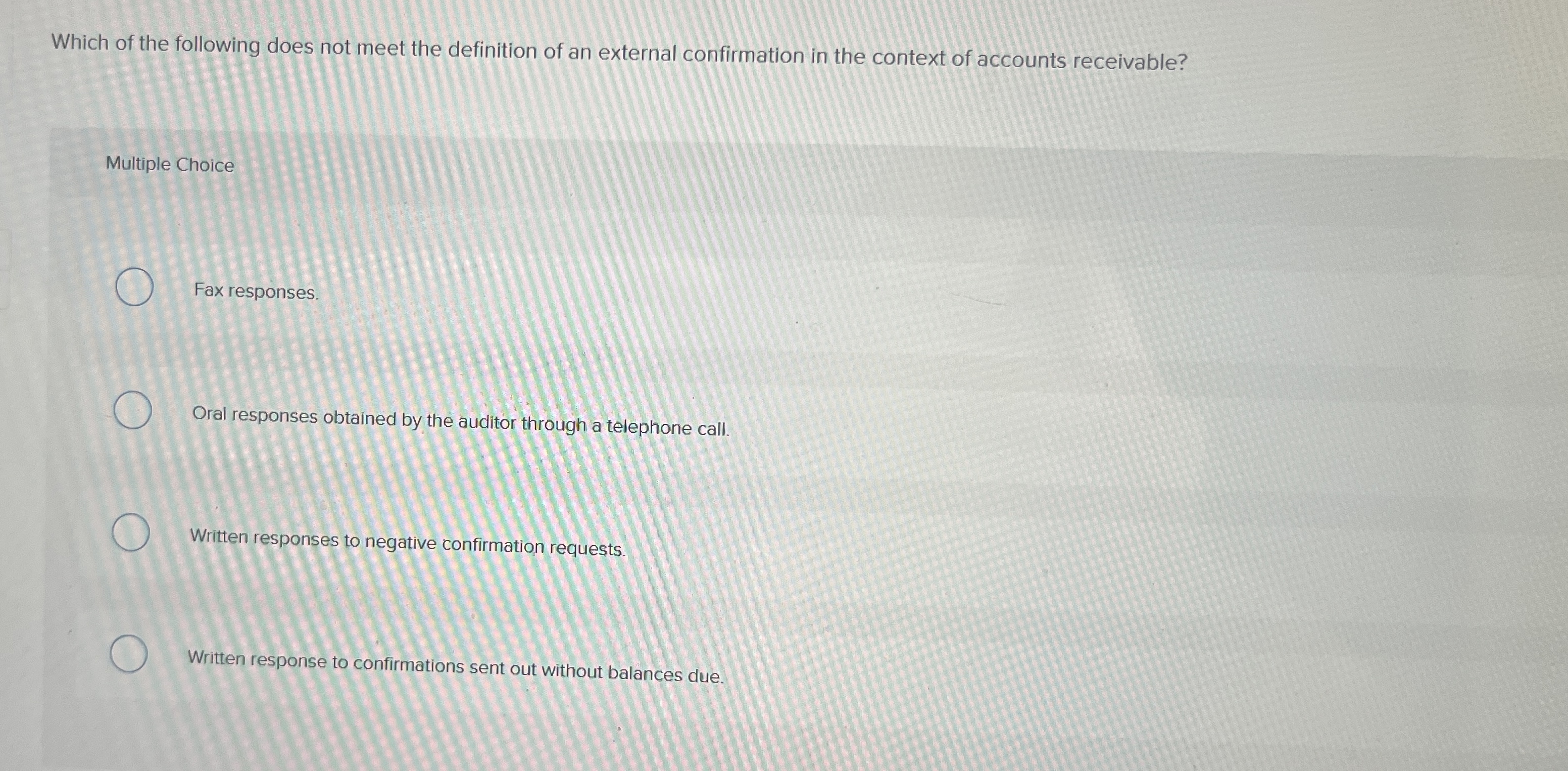 Solved Which of the following does not meet the definition | Chegg.com
