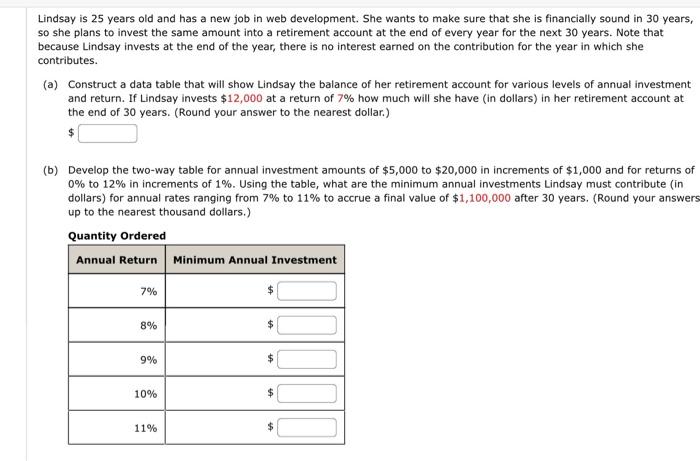 lindsay is calculating