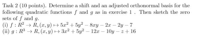 Task 2 (10 points). Determine a shift and an adjusted | Chegg.com