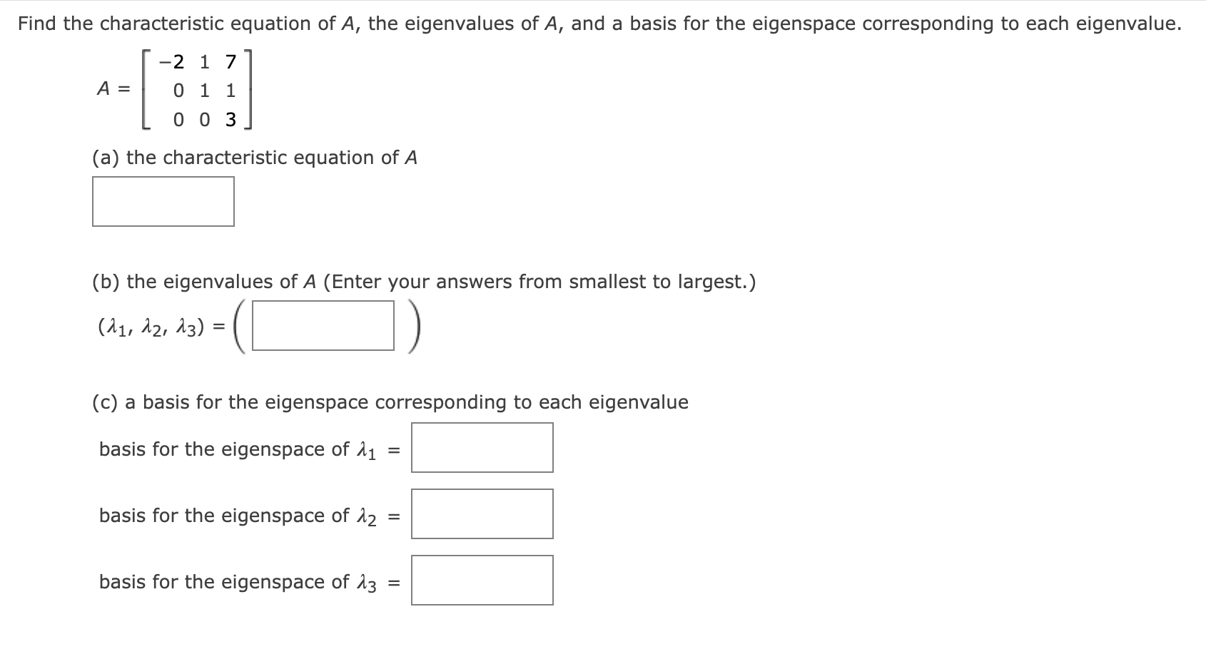 Solved Find the characteristic equation of A, ﻿the | Chegg.com