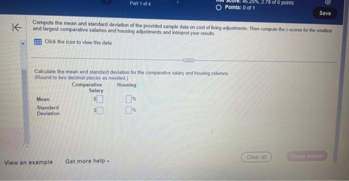 Solved Compute the mean and standard deviation of the | Chegg.com