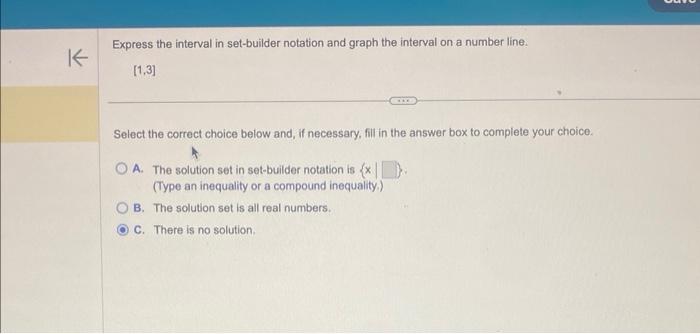 Solved Express the interval in set-builder notation and | Chegg.com