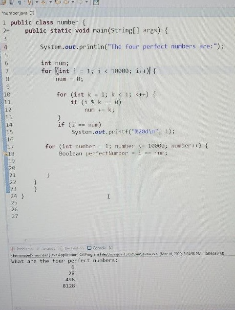 Solved A positive integer is called a perfect number if it | Chegg.com