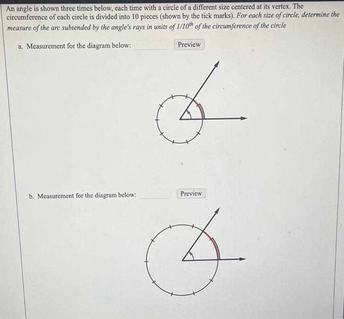 Solved An angle is shown three times below, each time with a | Chegg.com
