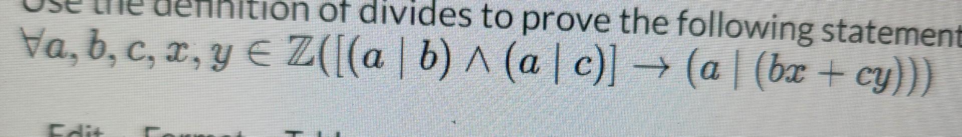 use-the-definition-of-divides-to-prove-the-following-chegg