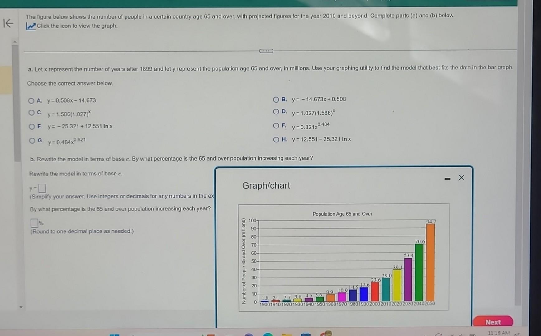 Solved The figure below shows the number of people in a | Chegg.com