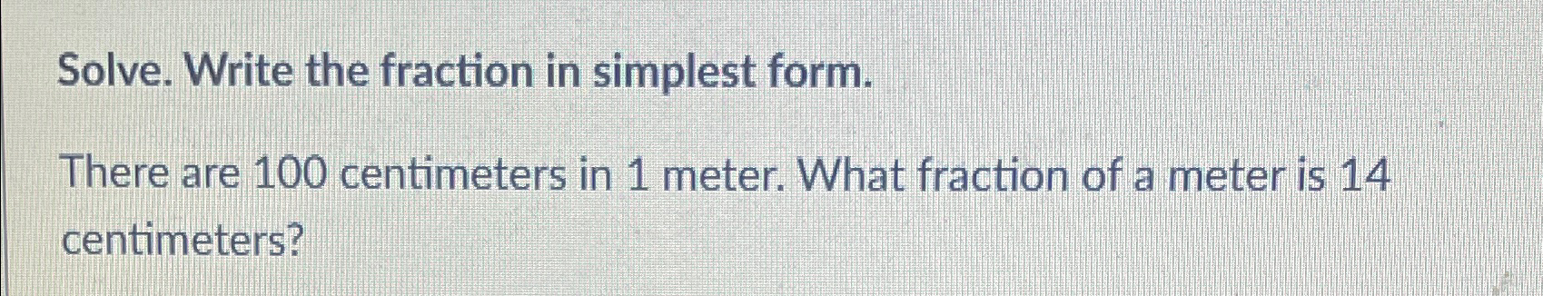 Solved Solve. Write the fraction in simplest form.There are | Chegg.com