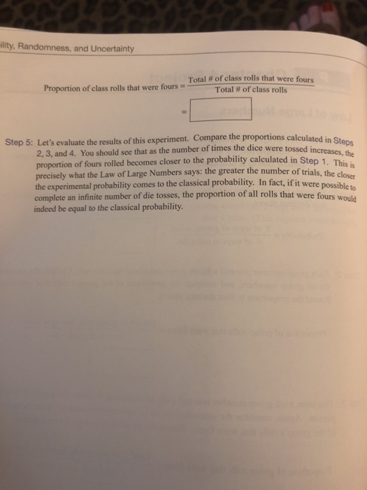 Solved P Crach 4 Pro Chapter 4 Project Law of Large Numbers | Chegg.com