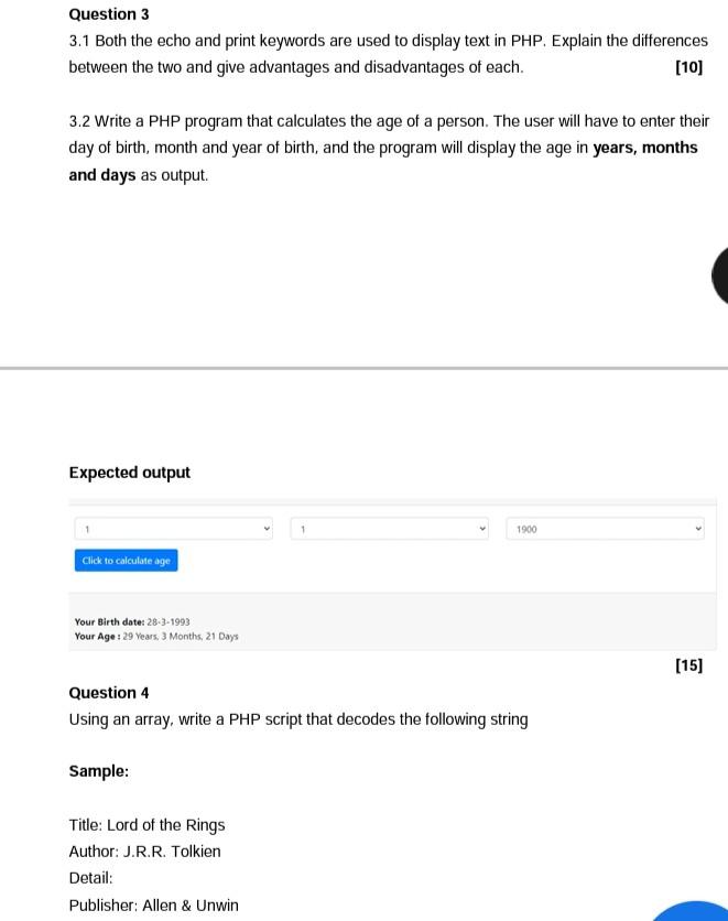 Solved Question 2 Using a function, write a program that | Chegg.com