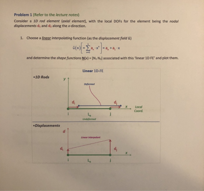 Solved Problem 1 (Refer to the lecture notes) Consider a 10 | Chegg.com