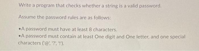 Solved Write a program that checks whether a string is a | Chegg.com