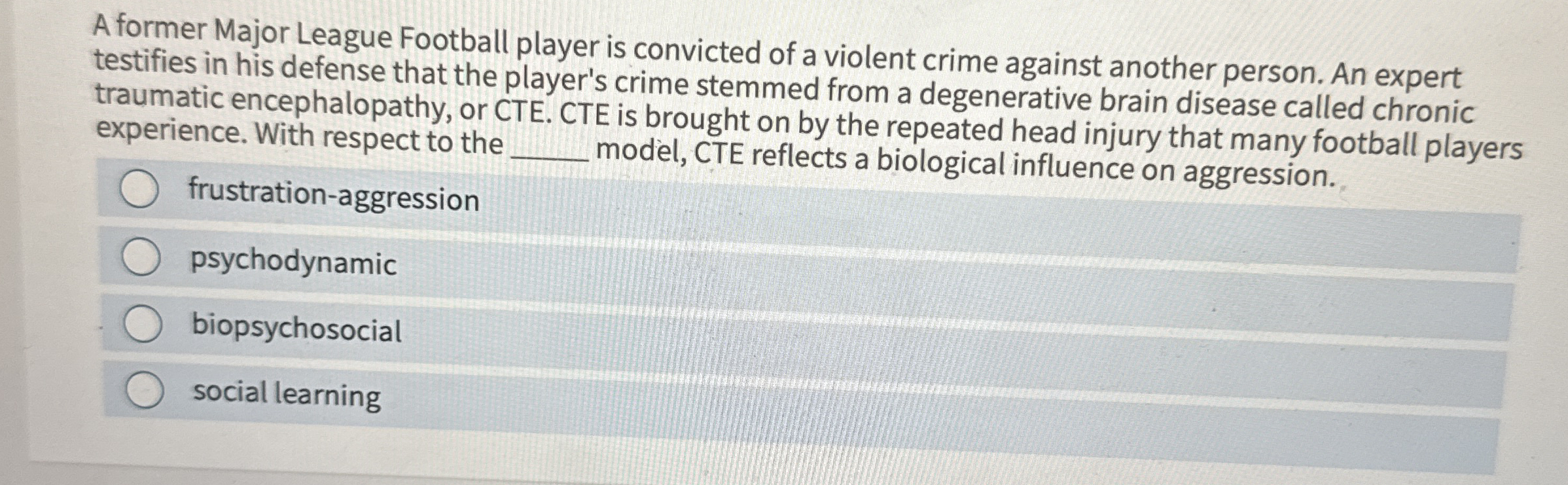 Solved A former Major League Football player is convicted of