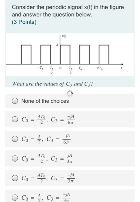 Solved Consider the periodic signal x(t) in the figure and | Chegg.com