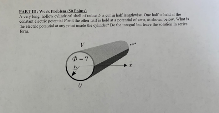 Solved Part Ii Work Problem 50 Points A Very Long Hol Chegg Com