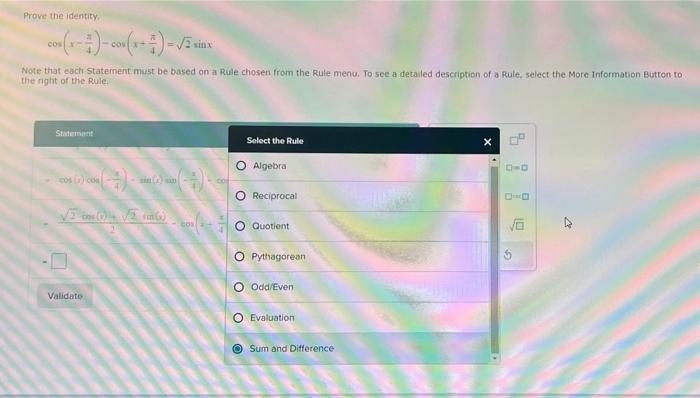 solved-prove-the-identity-cos-x-4-cos-x-4-2sinx-note-chegg