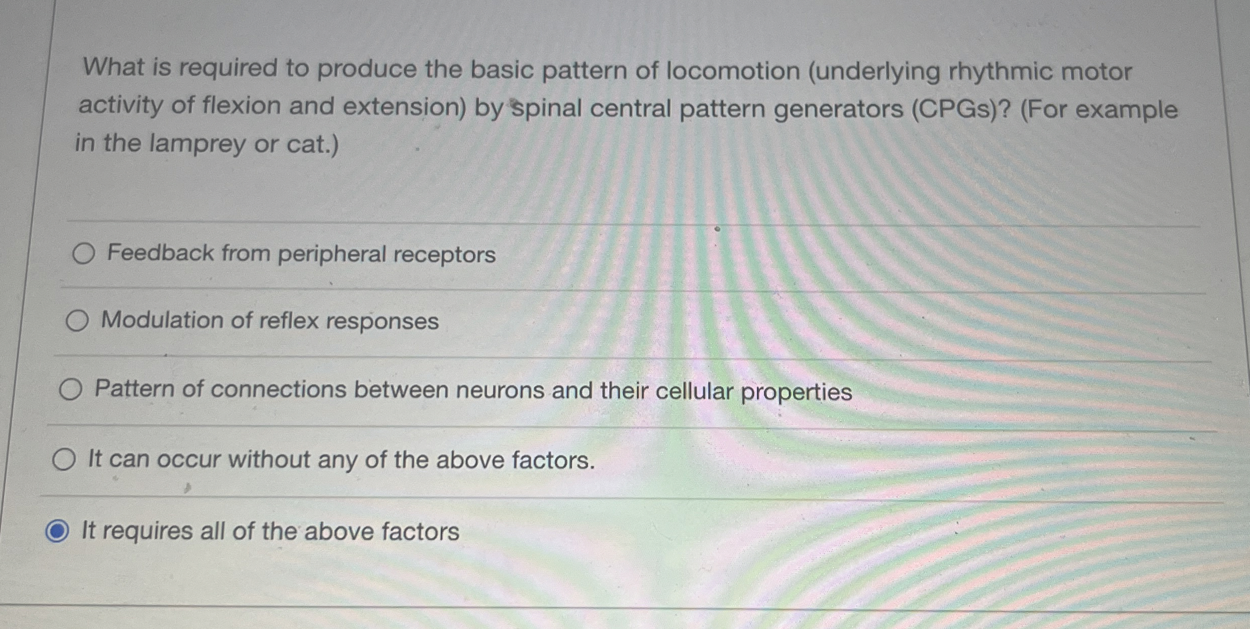 Solved What is required to produce the basic pattern of | Chegg.com