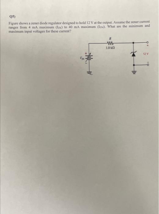 Solved Q4) A 6 V stabilized power supply is required to be | Chegg.com
