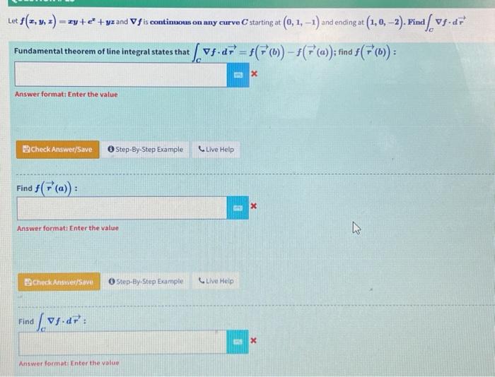 Solved Let Fxyxxyexyz And ∇f Is Continacum On Nny 5769