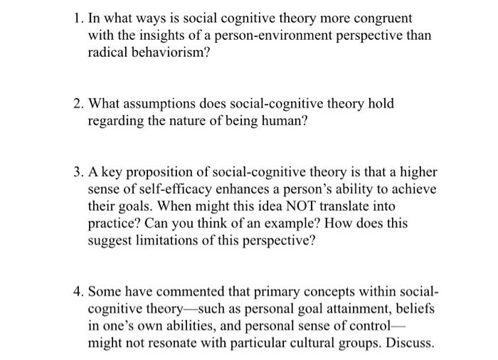 Social cognitive online examples