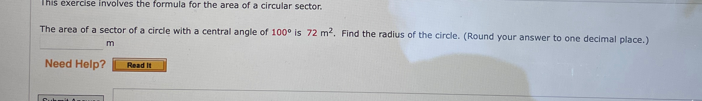 Solved This exercise involves the formula for the area of a | Chegg.com
