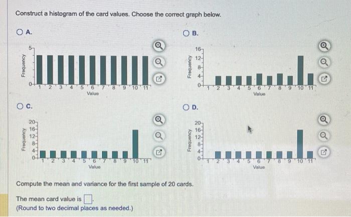 Solved Find the mean and variance of a deck of 52 cards, | Chegg.com