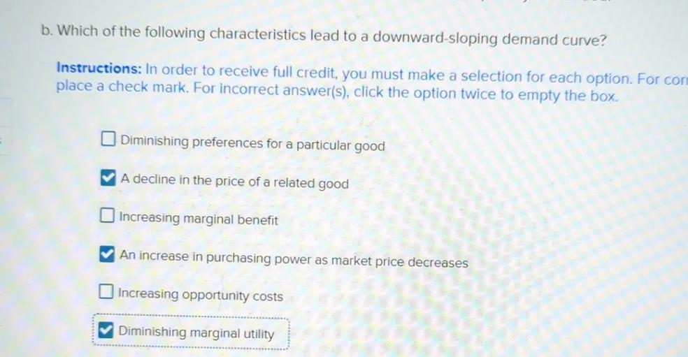 Solved B. ﻿Which Of The Following Characteristics Lead To A | Chegg.com