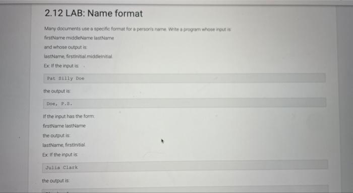 Solved] Many documents use a specific format for a person's name
