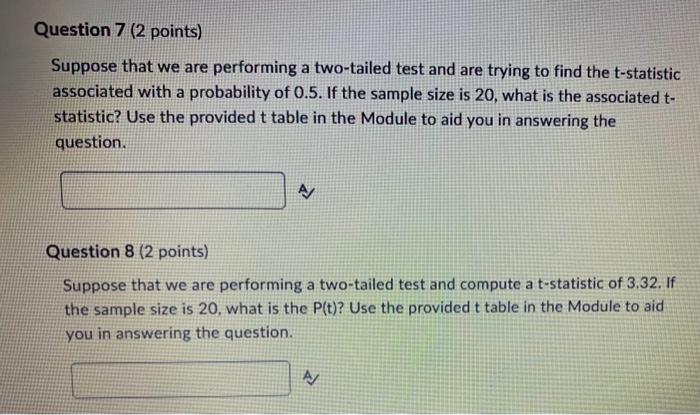Suppose that we are performing a two-tailed test and | Chegg.com