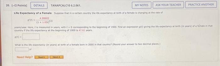Solved Life Expectancy of a Female Suppose that in a certain | Chegg.com