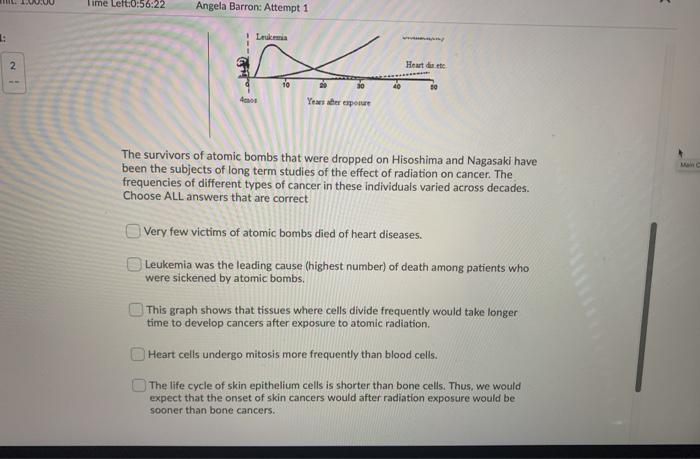 Solved 2 Question 1 (2 points) Human red blood cells develop | Chegg.com