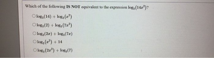 Solved Which of the following IS NOT equivalent to the | Chegg.com