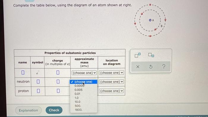 Solved Complete the table below, using the diagram of an | Chegg.com