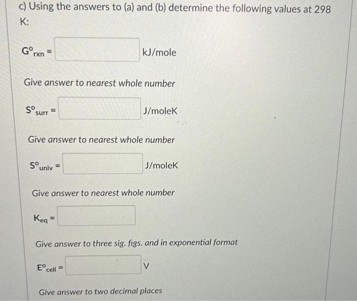 Solved Use The Following Tables To Answer The Corresponding | Chegg.com