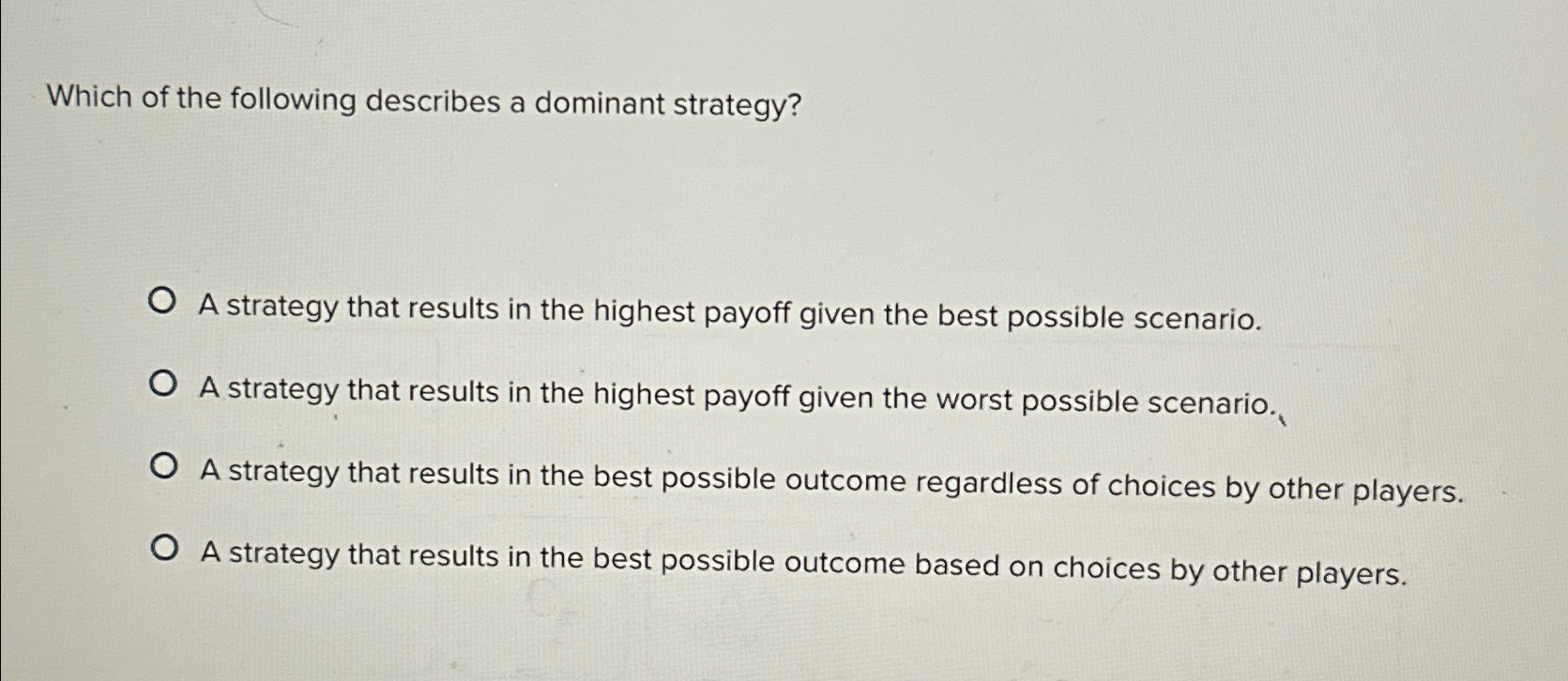 Solved Which of the following describes a dominant | Chegg.com